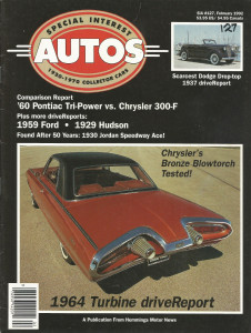 SPECIAL-INTEREST AUTOS 1992 FEB #127 - TURBINE CAR, 389 TRI-POWER vs. 300F